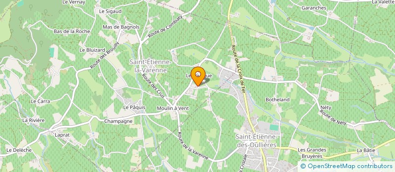 localisation de l'entreprise MONSIEUR JEREMIE JACQUET  SAINT-ETIENNE-LA-VARENNE