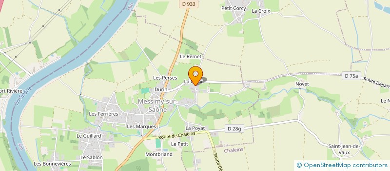 localisation de l'entreprise MONSIEUR JEREMIE JACQUET à MESSIMY-SUR-SAONE