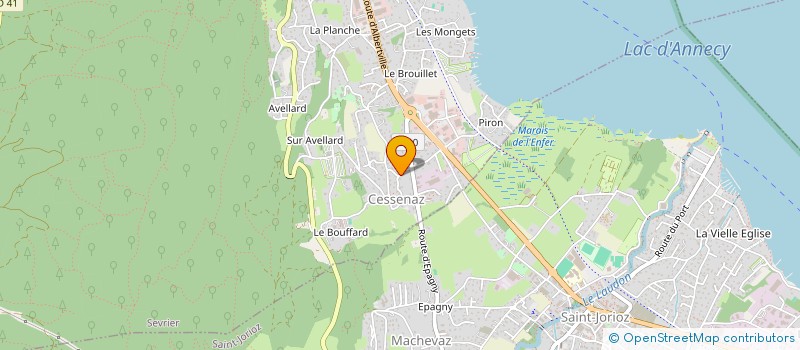 localisation de l'entreprise MONSIEUR JEREMIE JEANMAIRE à SEVRIER