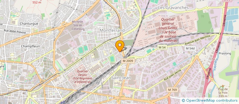 localisation de l'entreprise MONSIEUR JEREMIE KPOGHOMOU  CLERMONT-FERRAND