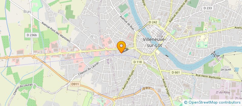 localisation de l'entreprise MONSIEUR JEREMIE LAGO  VILLENEUVE-SUR-LOT