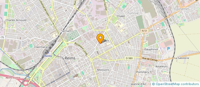 localisation de l'entreprise MONSIEUR JEREMIE LANTOINETTE  REIMS