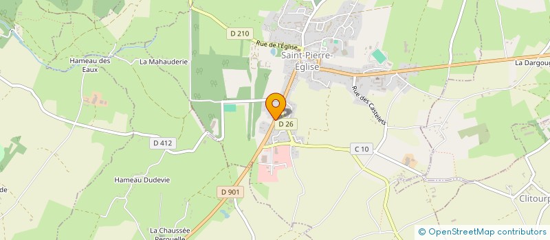 localisation de l'entreprise MONSIEUR JEREMIE LAUNEY  SAINT-PIERRE-EGLISE