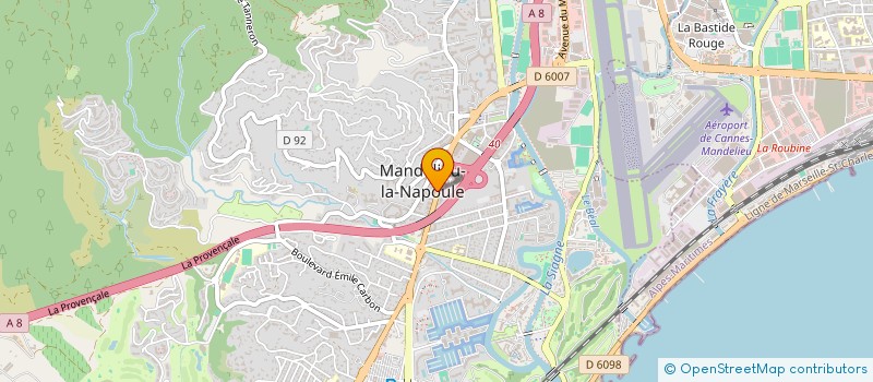 localisation de l'entreprise MONSIEUR JEREMIE LAURENT  MANDELIEU-LA-NAPOULE