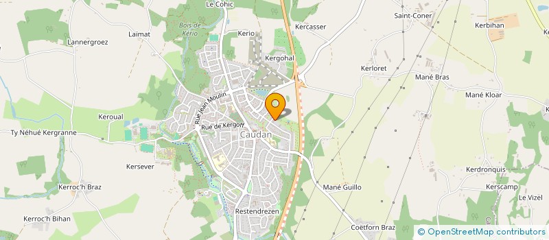 localisation de l'entreprise MONSIEUR JEREMIE LE GOUAREGUER  CAUDAN