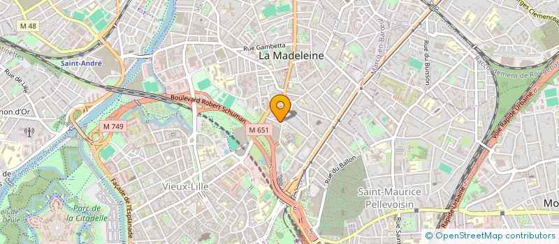localisation de l'entreprise MONSIEUR JEREMIE LEBLANC BARBEDIENNE à LA MADELEINE