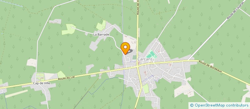 localisation de l'entreprise MONSIEUR JEREMIE LECLERCQ  CARCANS