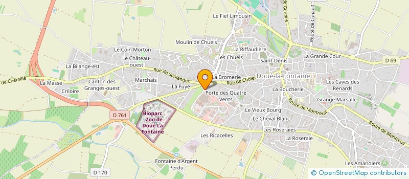 localisation de l'entreprise MONSIEUR JEREMIE LEFIEF à DOUE-EN-ANJOU