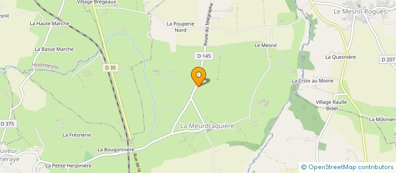 localisation de l'entreprise MONSIEUR JEREMIE LEPROVOST  LA MEURDRAQUIERE