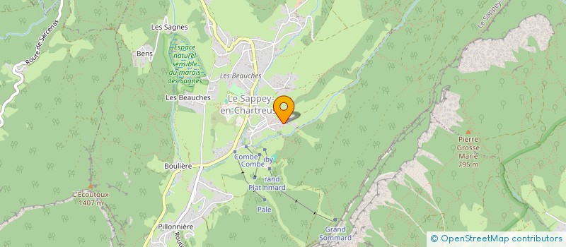 localisation de l'entreprise MONSIEUR JEREMIE LIBOT à LE SAPPEY-EN-CHARTREUSE