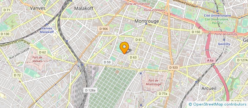 localisation de l'entreprise MONSIEUR JEREMIE LOCHARD  MONTROUGE