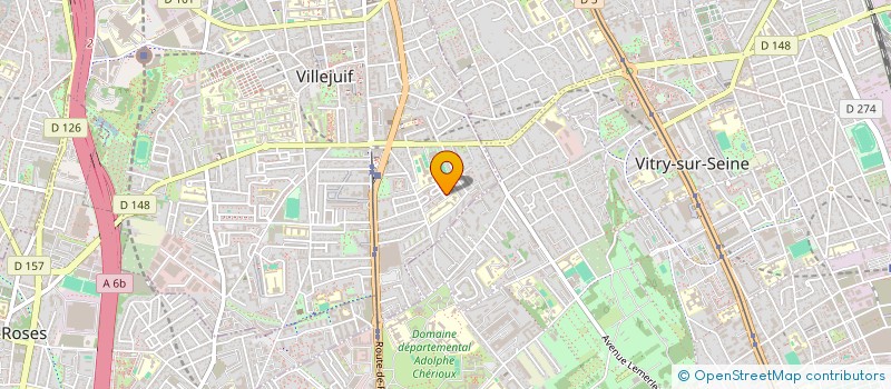 localisation de l'entreprise MONSIEUR JEREMIE LOKOMBO OMENIA  VILLEJUIF