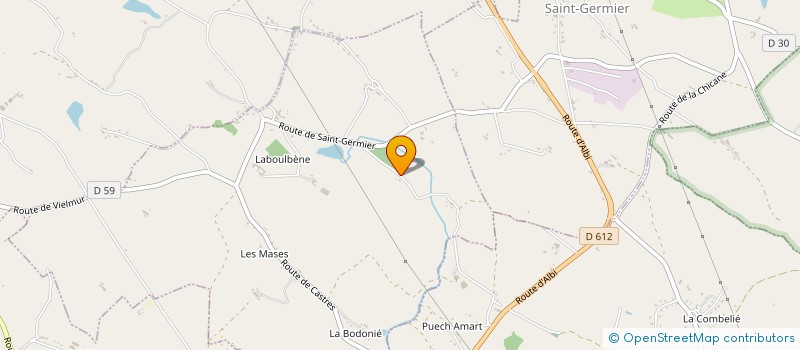 localisation de l'entreprise MONSIEUR JEREMIE MAGNA  LABOULBENE