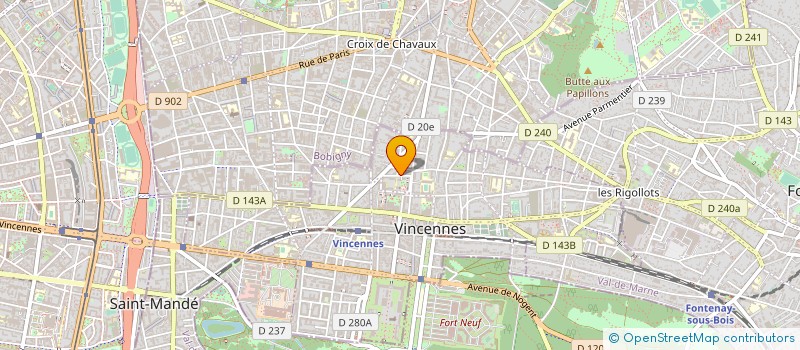 localisation de l'entreprise MONSIEUR JEREMIE MAHNAN à VINCENNES