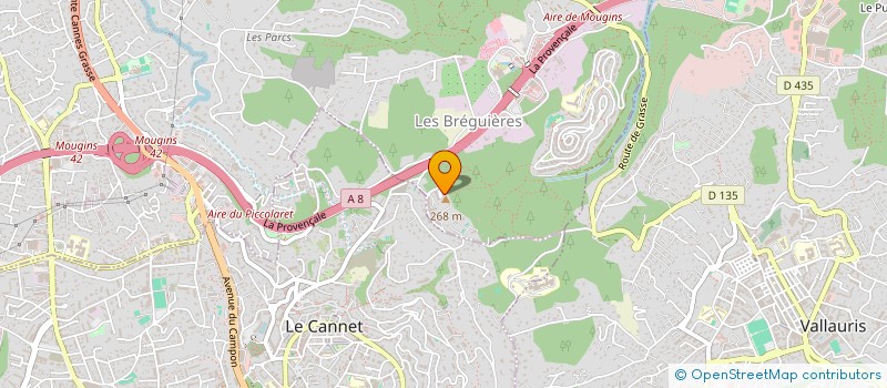 localisation de l'entreprise MONSIEUR JEREMIE MANGIAROTTI à MOUGINS