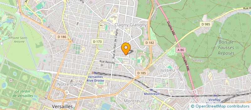 localisation de l'entreprise MONSIEUR JEREMIE MARTIAL à VERSAILLES