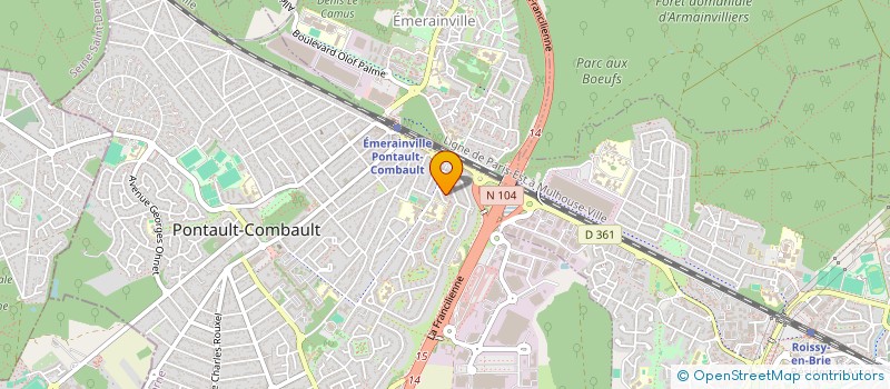 localisation de l'entreprise MONSIEUR JEREMIE MASUDI-KILANDA  PONTAULT-COMBAULT