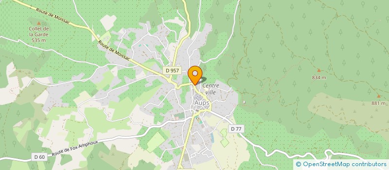 localisation de l'entreprise MONSIEUR JEREMIE MELAN  AUPS