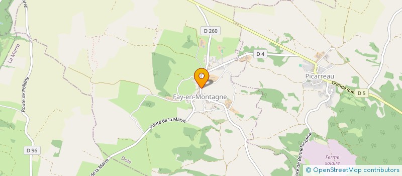 localisation de l'entreprise MONSIEUR JEREMIE METRAS  FAY-EN-MONTAGNE