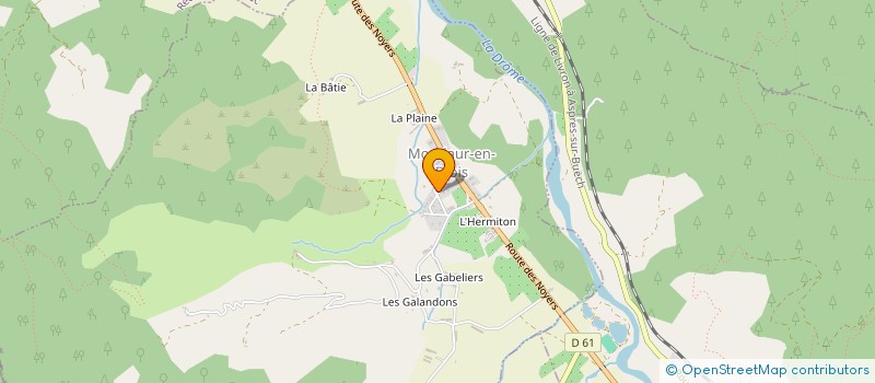 localisation de l'entreprise MONSIEUR JEREMIE MONCOUDIOL  RECOUBEAU-JANSAC