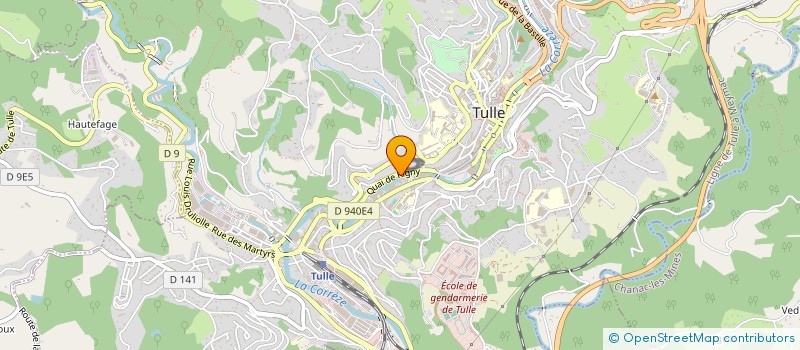 localisation de l'entreprise MONSIEUR JEREMIE MONEGER  TULLE