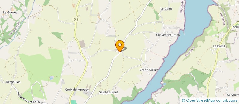 localisation de l'entreprise MONSIEUR JEREMIE MOREAU  PLOUGUIEL