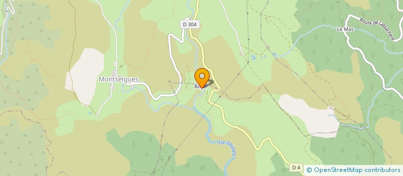 localisation de l'entreprise MONSIEUR JEREMIE MORENO  MALARCE-SUR-LA-THINES