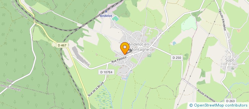 localisation de l'entreprise MONSIEUR JEREMIE MUNOZ  ANDELOT-EN-MONTAGNE