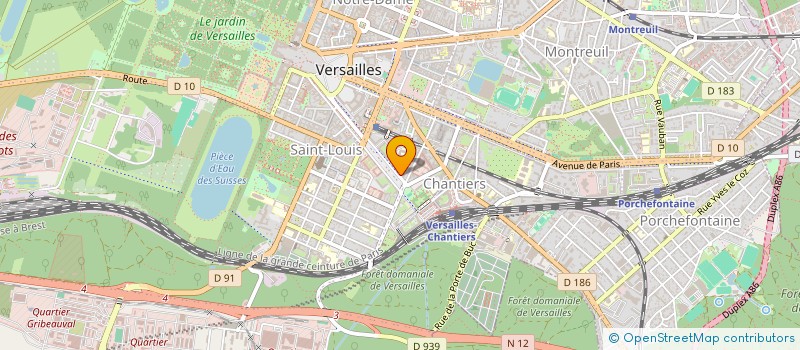 localisation de l'entreprise MONSIEUR JEREMIE NGANGA à VERSAILLES