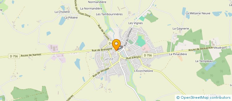 localisation de l'entreprise MONSIEUR JEREMIE ONILLON à MONTREVAULT-SUR-EVRE