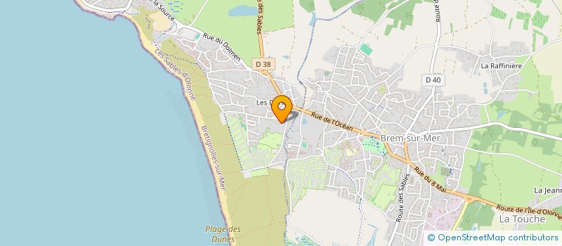 localisation de l'entreprise MONSIEUR JEREMIE PAILLET à BRETIGNOLLES-SUR-MER