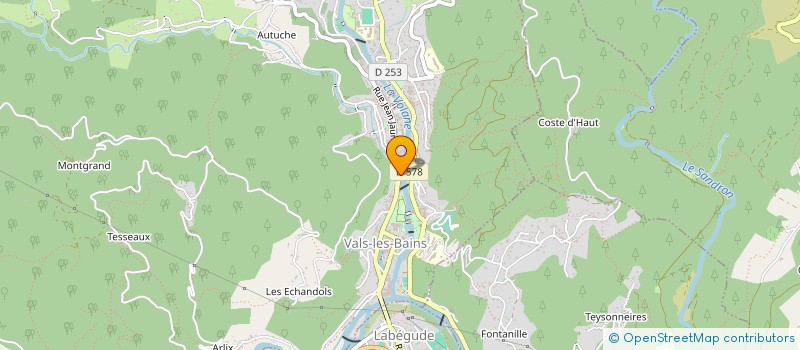 localisation de l'entreprise MONSIEUR JEREMIE PASCAL à VALS-LES-BAINS