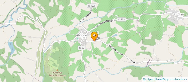 localisation de l'entreprise MONSIEUR JEREMIE PAYET  ALAIGNE