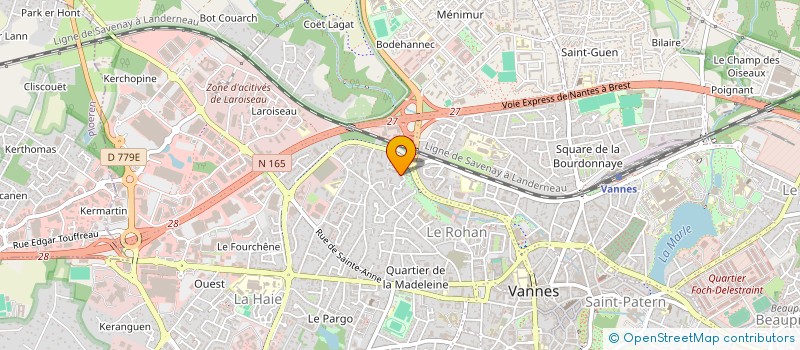 localisation de l'entreprise MONSIEUR JEREMIE PELTIER à VANNES
