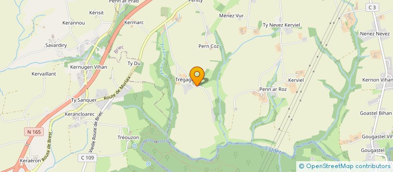 localisation de l'entreprise MONSIEUR JEREMIE PERON  BRIEC