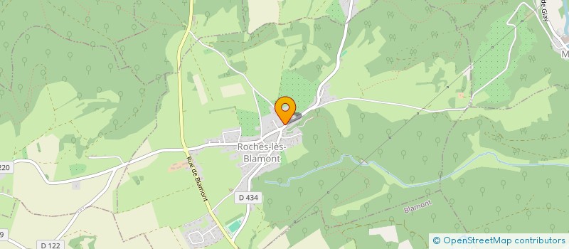 localisation de l'entreprise MONSIEUR JEREMIE PERRET  ROCHES-LES-BLAMONT