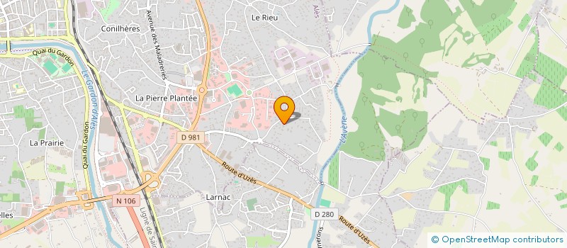 localisation de l'entreprise MONSIEUR JEREMIE PEULET  ALES