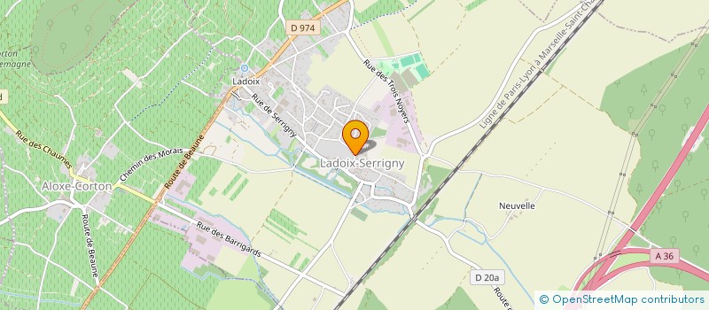 localisation de l'entreprise MONSIEUR JEREMIE PLATRET  LADOIX-SERRIGNY