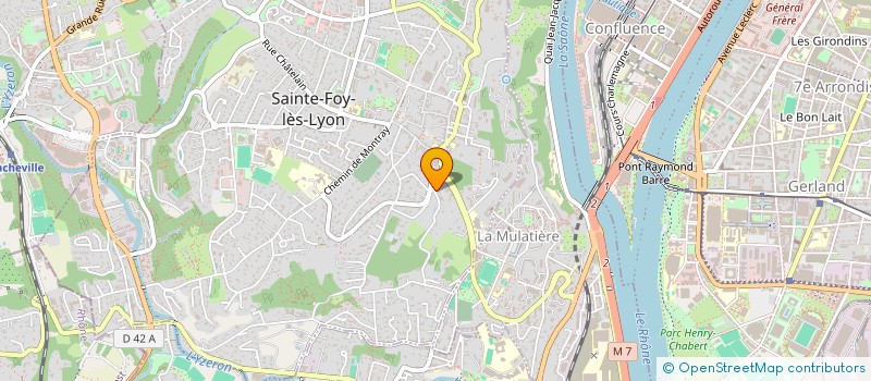 localisation de l'entreprise MONSIEUR JEREMIE POLLINA à SAINTE-FOY-LES-LYON