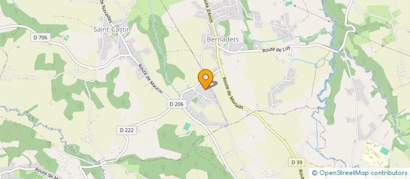 localisation de l'entreprise MONSIEUR JEREMIE POULAIN  SAINT-CASTIN