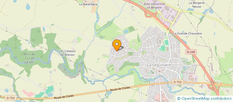 localisation de l'entreprise MONSIEUR JEREMIE RAFFIN  LA SEGUINIERE