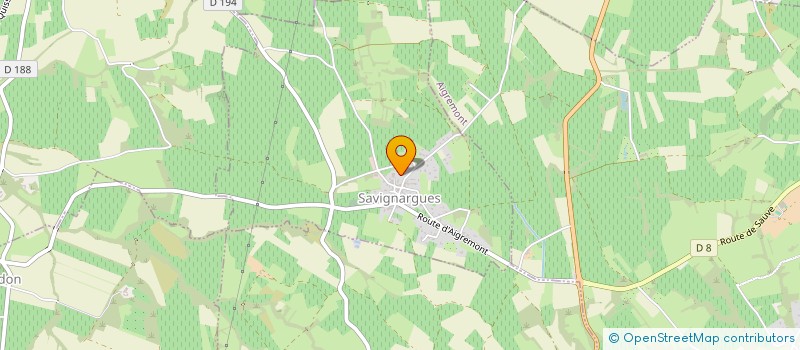 localisation de l'entreprise MONSIEUR JEREMIE RIEU  SAVIGNARGUES