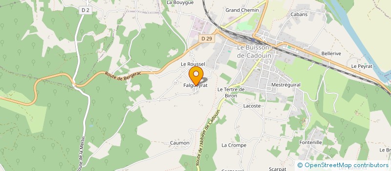 localisation de l'entreprise MONSIEUR JEREMIE RIGAUDEAU  LE BUISSON-DE-CADOUIN