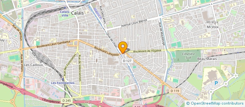 localisation de l'entreprise MONSIEUR JEREMIE ROBACHE  CALAIS