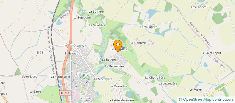 localisation de l'entreprise MONSIEUR JEREMIE ROBRETEAU à BELLEVIGNY