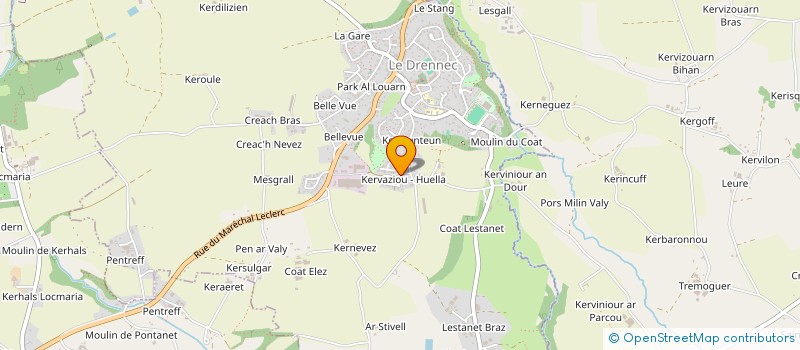 localisation de l'entreprise MONSIEUR JEREMIE SALAUN  LE DRENNEC