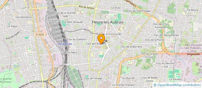 localisation de l'entreprise MONSIEUR JEREMIE SAMANA  FLEURY-LES-AUBRAIS