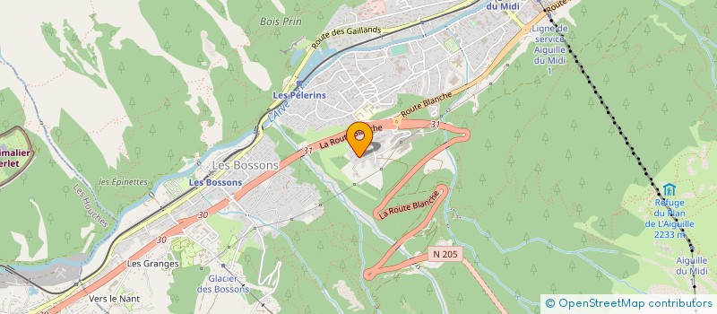 localisation de l'entreprise MONSIEUR JEREMIE SEGUDA  CHAMONIX-MONT-BLANC