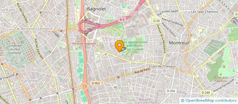 localisation de l'entreprise MONSIEUR JEREMIE SEJEAN à MONTREUIL
