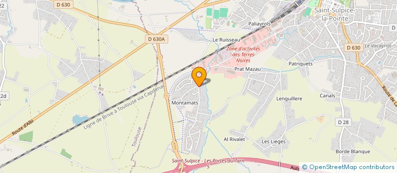 localisation de l'entreprise MONSIEUR JEREMIE SERRA à SAINT-SULPICE-LA-POINTE